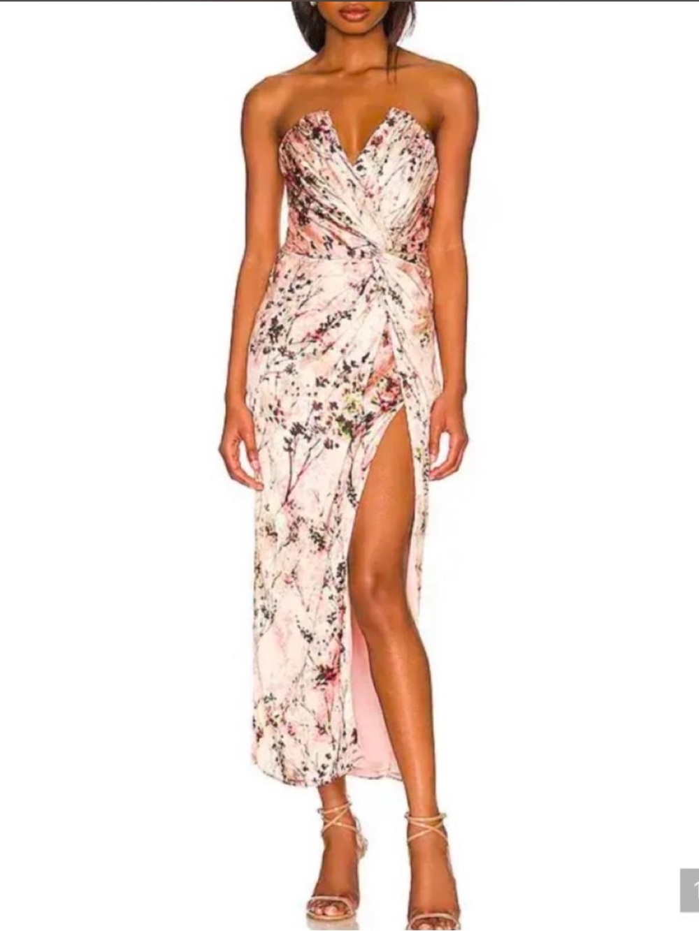New Katie May Come on Home Satin Floral Dress Large